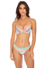 HEAT WAVES - Underwire Top & Seamless Wavey Ruched Back Bottom • Multicolor