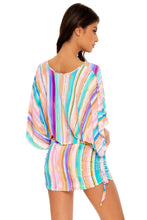 HEAT WAVES - Cabana V Neck Dress • Multicolor