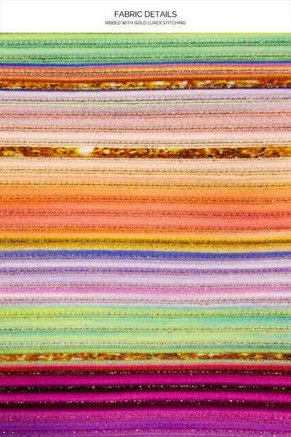 HEAT WAVES - Triangle Halter Top & Full Bottom • Multicolor