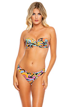 MOON NIGHTS - Underwire Push Up Bandeau Top & Seamless Full Ruched Back Bottom • Multicolor