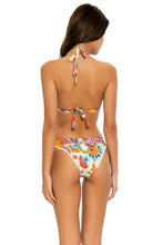 SUMMER LOVE - Triangle Halter Top & Banded Moderate Bottom • White