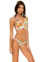 SUMMER LOVE - Cross Back Bustier Top & Banded Full Bottom • White