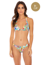 LULI'S JUNGLE - Triangle Halter Top & Banded Full Bottom • Multicolor