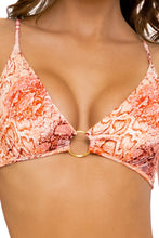 SKINS - Bralette Top & Wavey Ruched Back  Bottom • Coral Snake Runway