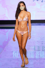 SKINS - Bralette Top & Wavey Ruched Back  Bottom • Coral Snake Runway