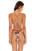 SKINS - Bralette Top & Drawstring Side  Bottom • Natural Snake
