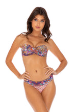 TIKI BABE - Underwire Push Up Bandeau Top & Banded Full Bottom • Multicolor