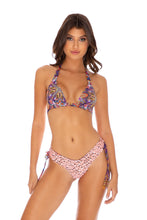 TIKI BABE - Triangle Halter Top & Drawstring Side  Bottom • Multicolor