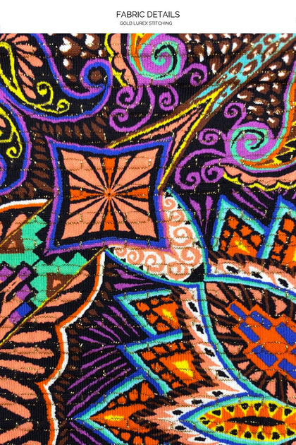 TIKI BABE - Triangle Halter Top & Drawstring Side  Bottom • Multicolor