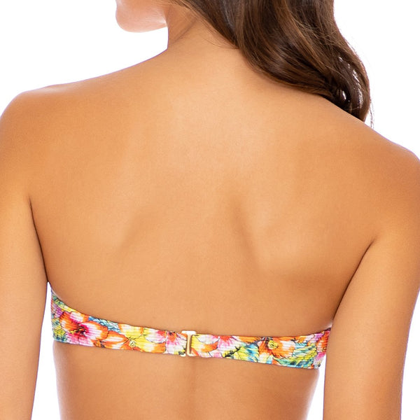 WILD FLOWER - Underwire Push Up Bandeau Top
