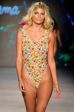 WILD FLOWER - Tank Open Sides Thong One Piece Bodysuit • Multicolor Runway