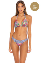 LULI TRIBE - Triangle Halter Top & Banded Full Bottom • Multicolor