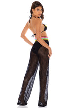 NIGHT LIGHTS - Triangle Top & Flare Bottom Pant • Black