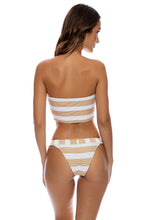 GOLDEN HOUR - Cropped Tube Top & Banded Moderate Bottom • Tan