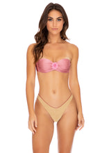 BLOOM - Underwire Push Up Bandeau Top & High Leg Bottom • Rosette