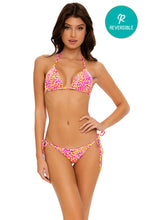 WILD SWEETHEART - Triangle Top & Wavey Ruched Back Tie Side Bottom • Multicolor