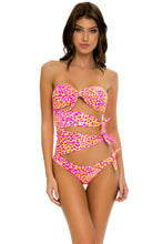 WILD SWEETHEART - Knot Bow Tie Side Bandeau One Piece • Multicolor