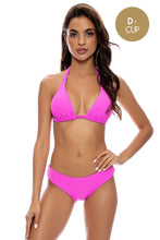 PLAYA VIBES - Triangle Halter Top & Seamless Full Ruched Back Bottom • Blushin