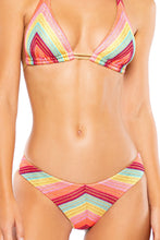 MUSE FEELS - Triangle Halter Top & Full Ruched Back Bottom • Multicolor