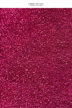 STARDUST - Stitch Triangle Top & Stitch Ruched Back Brazilian Tie Side Bottom • Magenta