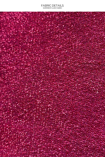 STARDUST - Stitch Triangle Top & Stitch Ruched Back Brazilian Tie Side Bottom • Magenta