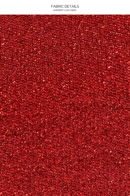 STARDUST - Free Form Bandeau & High Leg Brazilian Bottom • Red Digital Presentation