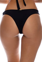 TWISTED BEAUTY - Cut Out Triangle Top & Zig Zag Cut Out High Leg Brazilian Bottom • Black Campaign