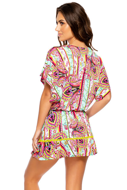 MIAMI BOUND - Playera Ruffle Dress • Multicolor