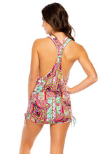 MIAMI BOUND - T Back Mini Dress • Multicolor