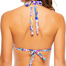 WATER BLOSSOMS - Triangle Halter Top