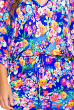WATER BLOSSOMS - Cabana V Neck Dress • Multicolor