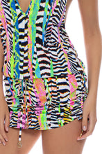 LULI DISCO - T Back Mini Dress • Multicolor