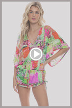 FIERCE SOUL - Cabana V Neck Dress • Multicolor