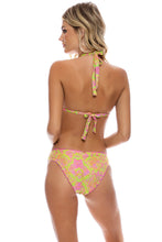 BORN TO BE WILD - Triangle Halter Top & Seamless Full Ruched Back Bottom • Multicolor