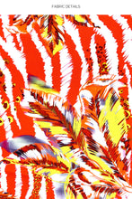LOVE ME WILD - Bell Sleeve Crop Top & Ruffle High Lo Slit Skirt • Multicolor Runway
