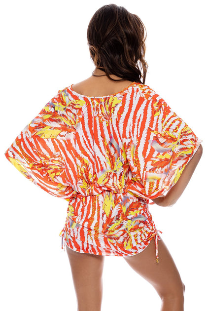 LOVE ME WILD - Cabana V Neck Dress • Multicolor