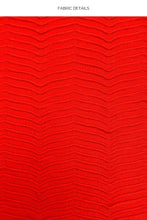 HOT TROPICS - Triangle Halter Top & Seamless Full Ruched Back Bottom • Lava Red