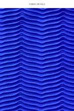 HOT TROPICS - Triangle Halter Top & Seamless Full Ruched Back Bottom • Electric Blue