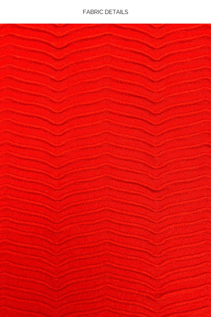 HOT TROPICS - Triangle Halter Top & Seamless Full Tie Side Bottom • Lava Red