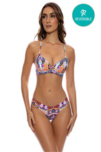 MARACUYA KISSES - Underwire Top & Seamless Wavy Ruched Back Bottom • Multicolor