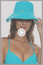 BEACH FUZZ - Wide Brim Bucket Hat • Daydream Blue