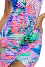 SHE'S ELECTRIC - Hi Lo Scrunch Dress • Multicolor
