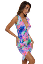 SHE'S ELECTRIC - Hi Lo Scrunch Dress • Multicolor