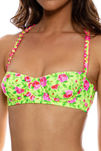 TI AMO - Ruffle Square Neck Balconette Top & Seamless Reversible Wavy Ruched Back Brazilian Tie Side Bottom • Radiant Yellow Campaign