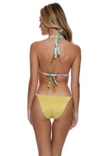 IL MARE - Triangle Halter Top & Seamless Reversible Full Tie Side Bottom • Aqua