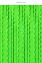 QUE SERA SERA - Seamless Triangle Top & Seamless Wavy Ruched Back Brazilian Tie Side Bottom • Neon Lime