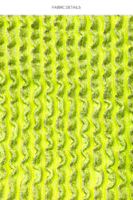 BELLA - Seamless Triangle Top & High Leg Brazilian Bottom • Shiny Neon Yellow Campaign