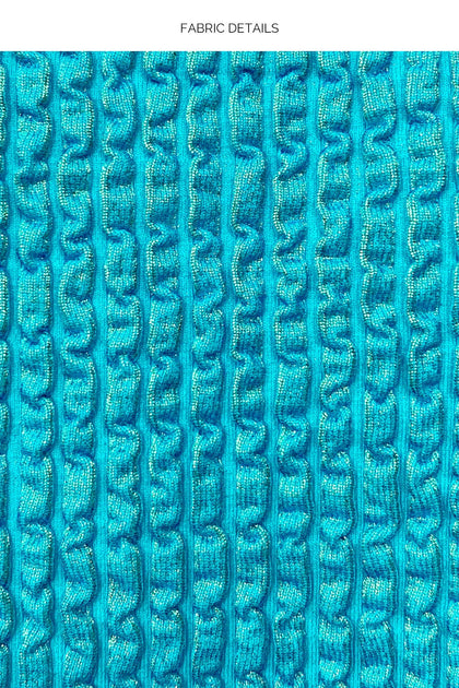 BELLA - Underwire Top & High Leg Brazilian Bottom • Sea Blue