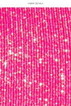 CHASING STARS - Sequins Balconette Top & Sequins Multi Strap Brazilian Bottom • Pink