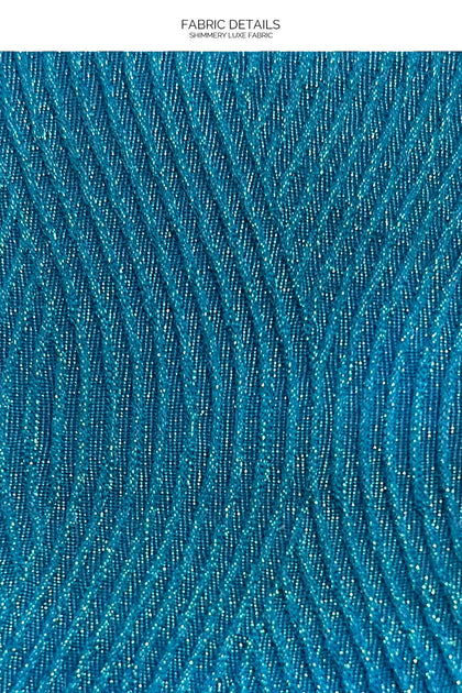 TORNASOL - V Splice Bralette & High Leg Brazilian Bottom • Azure
